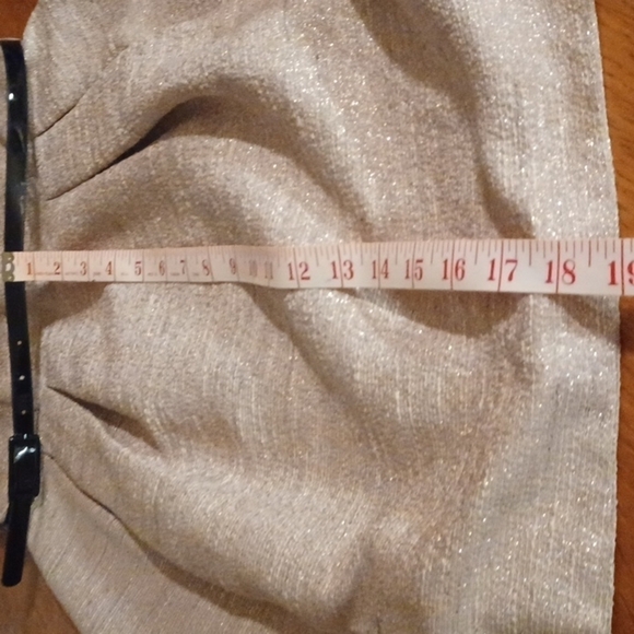 Anne Klein gold dress. No size tag, see measurements.  Great used condition. - Picture 15 of 16